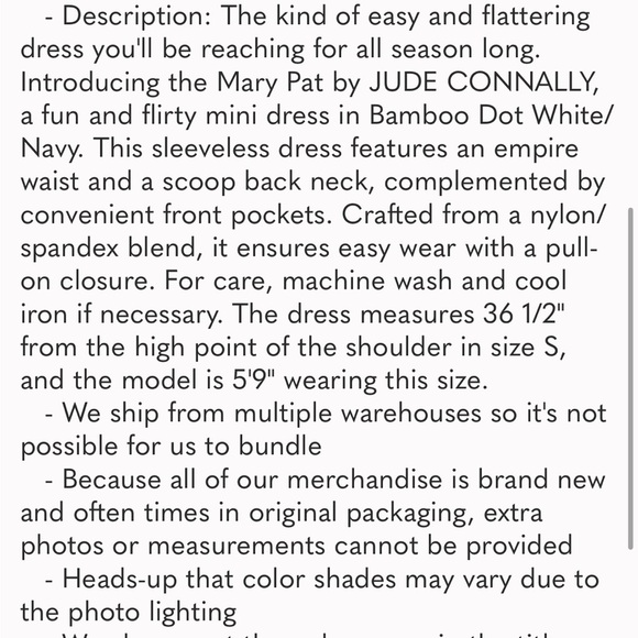 JUDE CONNALLY Mary Pat Dress in Bamboo Navy & White - Picture 12 of 16